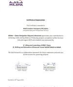 03_Certificate of Appreciation - JTC_MILAHA_Qatar